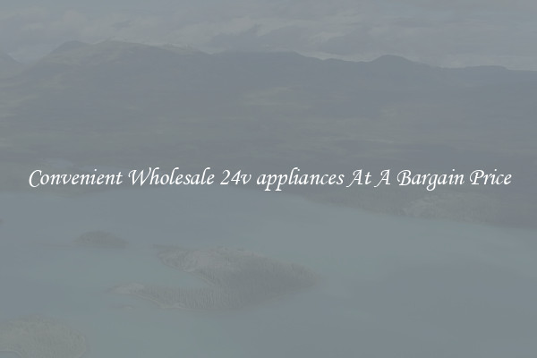 Convenient Wholesale 24v appliances At A Bargain Price