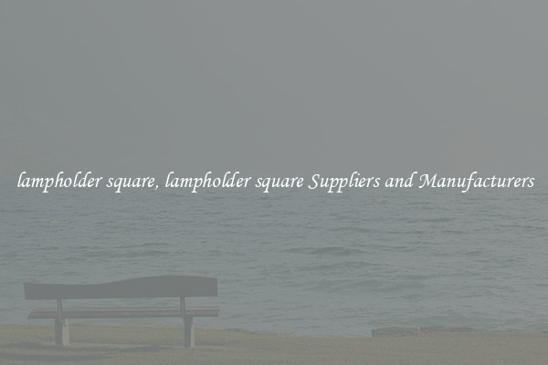 lampholder square, lampholder square Suppliers and Manufacturers