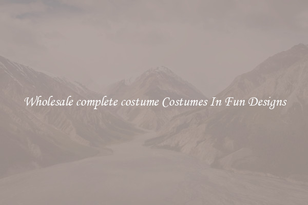 Wholesale complete costume Costumes In Fun Designs