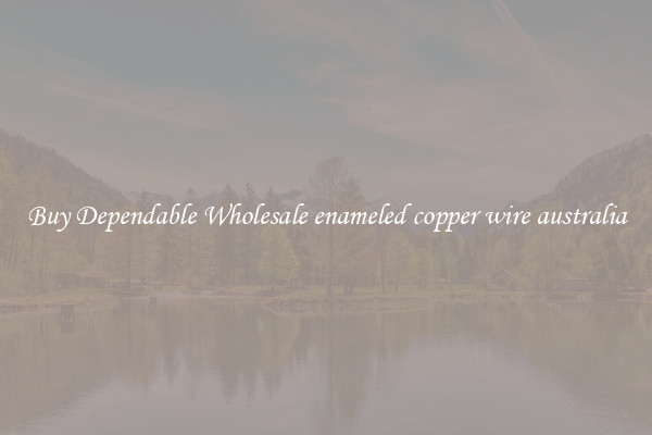 Buy Dependable Wholesale enameled copper wire australia