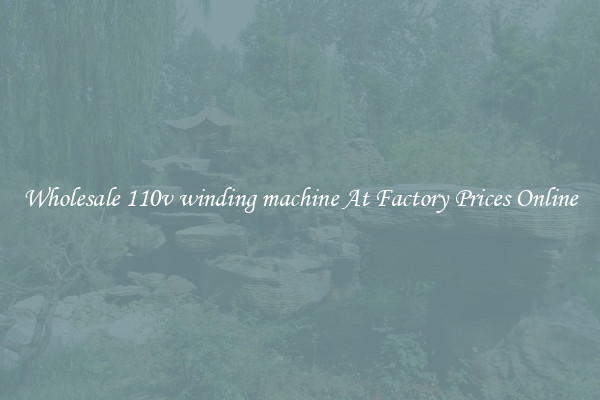 Wholesale 110v winding machine At Factory Prices Online