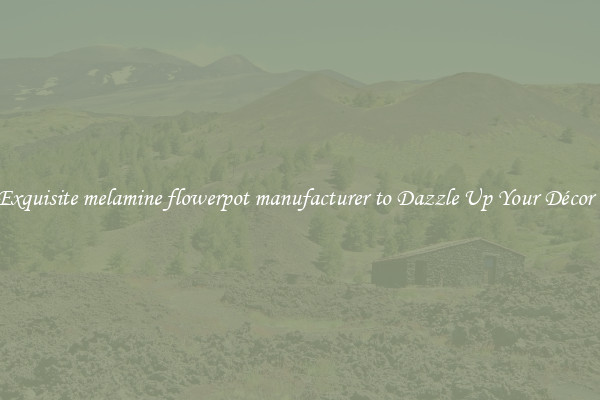 Exquisite melamine flowerpot manufacturer to Dazzle Up Your Décor  