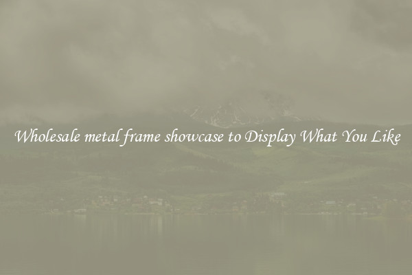 Wholesale metal frame showcase to Display What You Like