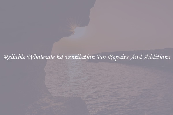 Reliable Wholesale hd ventilation For Repairs And Additions