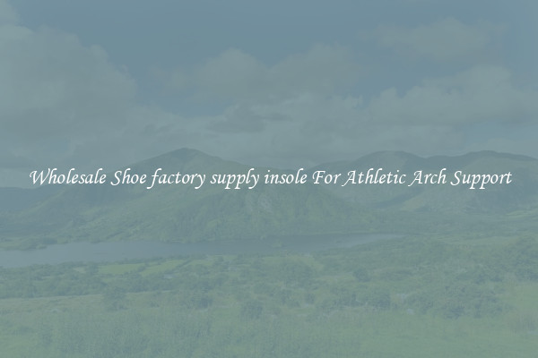 Wholesale Shoe factory supply insole For Athletic Arch Support