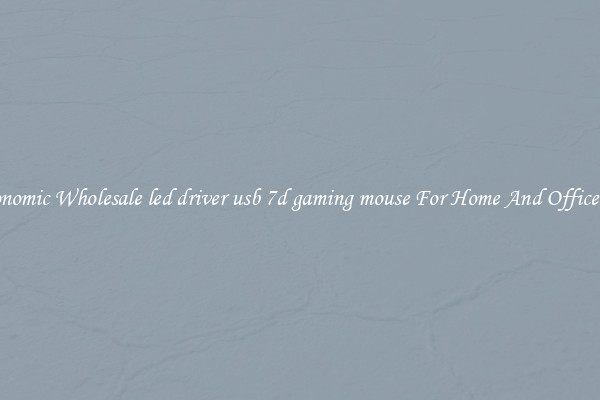 Ergonomic Wholesale led driver usb 7d gaming mouse For Home And Office Use.