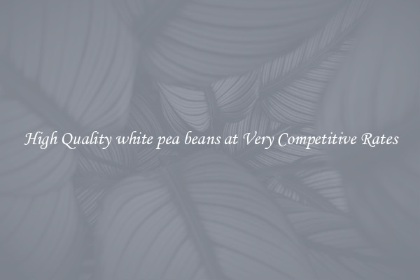 High Quality white pea beans at Very Competitive Rates