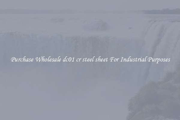 Purchase Wholesale dc01 cr steel sheet For Industrial Purposes