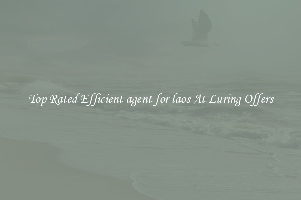 Top Rated Efficient agent for laos At Luring Offers