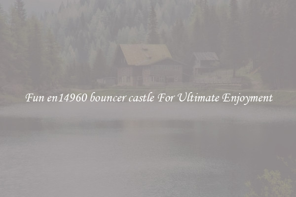 Fun en14960 bouncer castle For Ultimate Enjoyment
