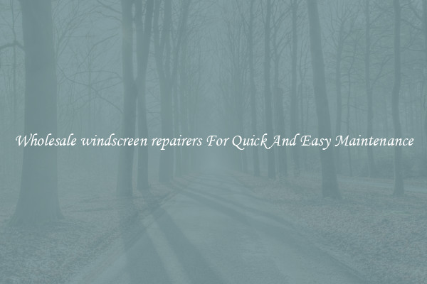 Wholesale windscreen repairers For Quick And Easy Maintenance