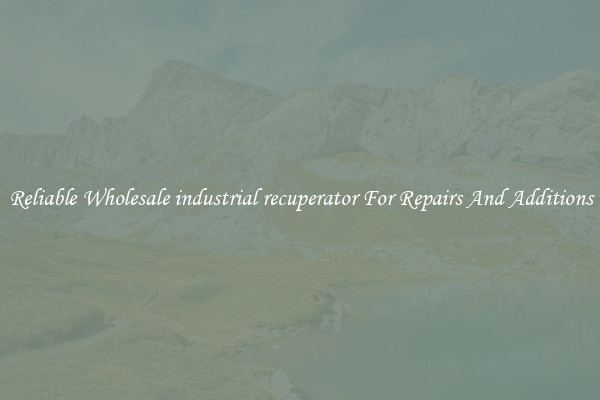 Reliable Wholesale industrial recuperator For Repairs And Additions