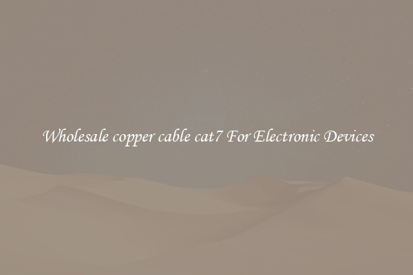 Wholesale copper cable cat7 For Electronic Devices