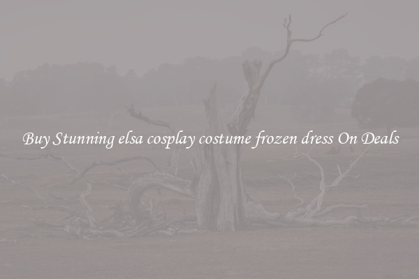 Buy Stunning elsa cosplay costume frozen dress On Deals